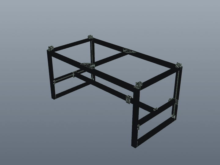 99-part STEP assembly exploding radially and rotating 360 degrees